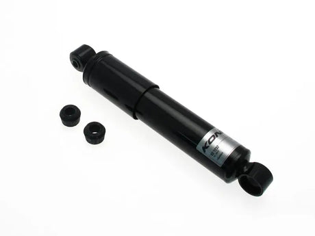 Black shock absorber with bushings.