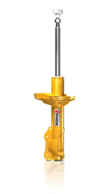 Yellow car shock absorber.