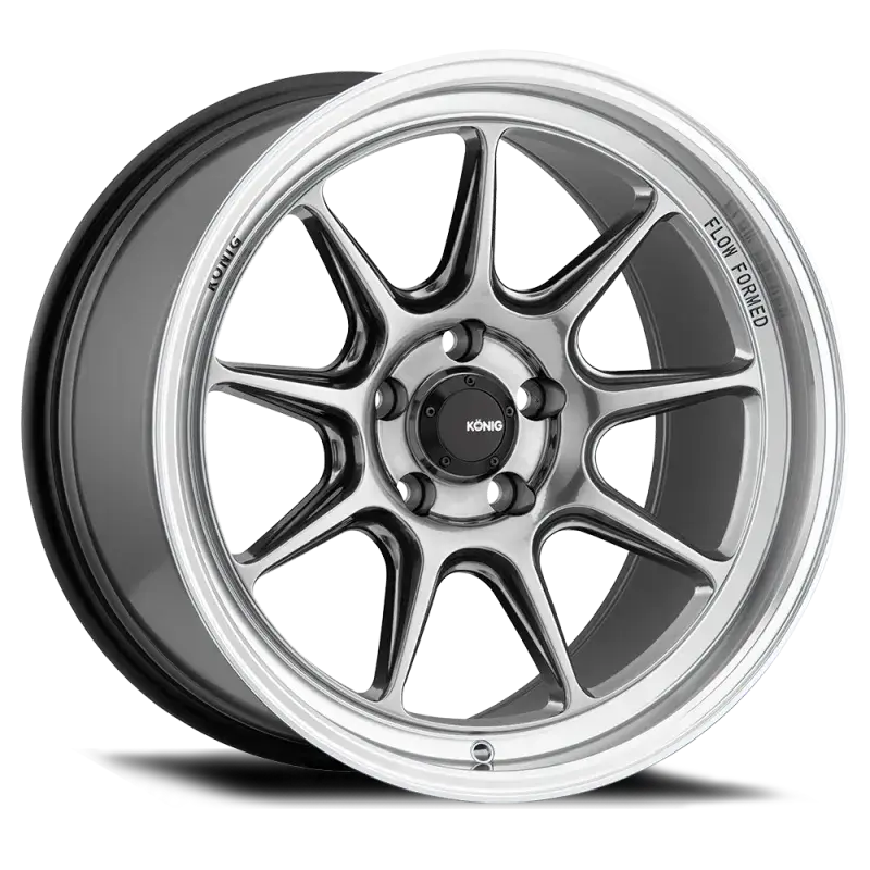 Konig Countergram 15x9 4x100 ET35 Hyper Chrome / Machined Lip - Wheels