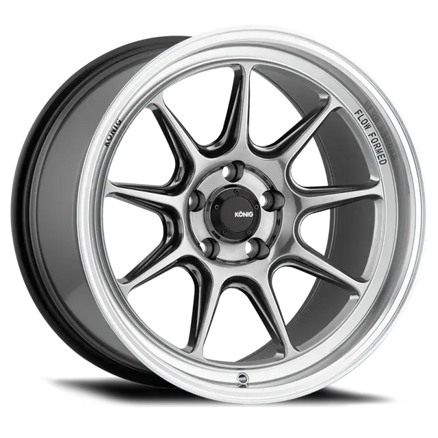 Konig Countergram 15x9 4x100 ET35 Hyper Chrome / Machined Lip - Wheels