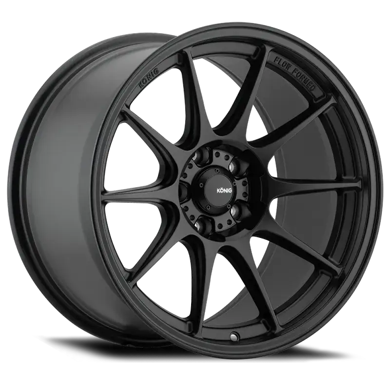 Konig Dekagram 15x7.5 4x100 ET35 Semi-Matte Black - Wheels