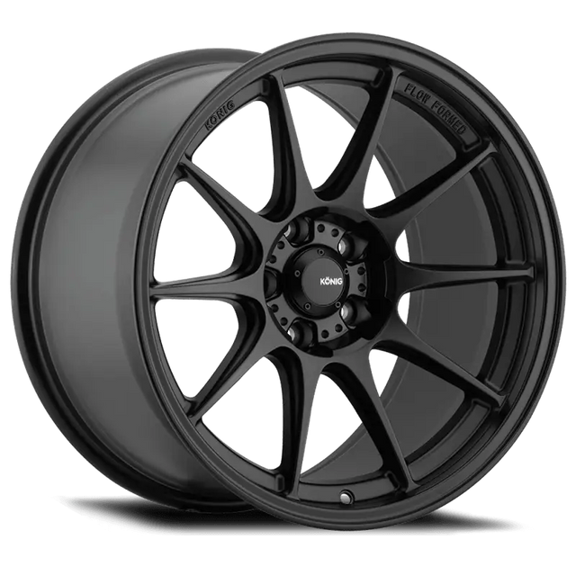Konig Dekagram 18x8.5 5x100 ET44 Semi-Matte Black - RV and Auto Parts