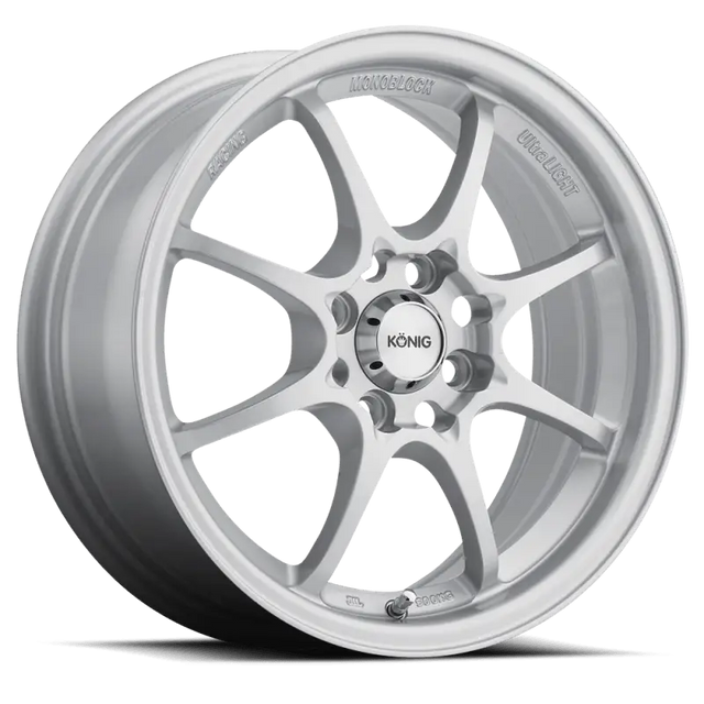 Konig Helium 15x6.5 4x100 ET40 Silver - RV and Auto Parts