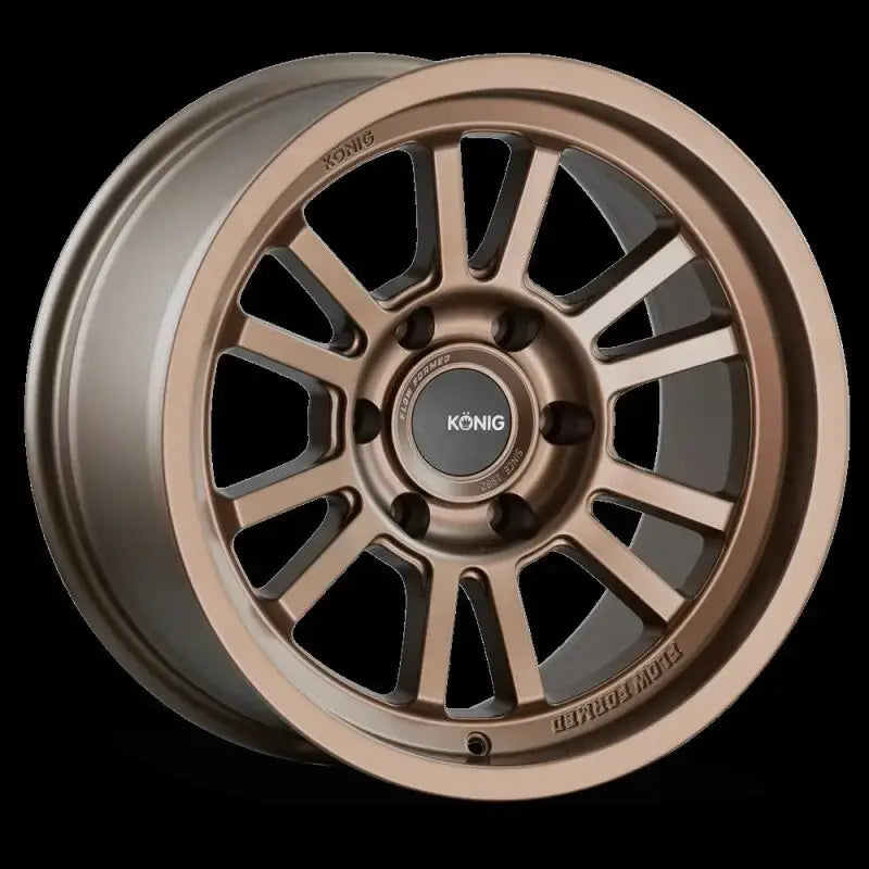 Bronze ten-spoke Flow Formed Konig wheel for Konig HT1 17X8.5 Satin Bronze RV parts & accessories