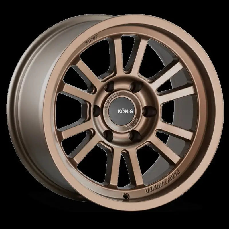 Bronze ten-spoke Flow Formed Konig wheel for Konig HT1 17X8.5 Satin Bronze RV parts & accessories