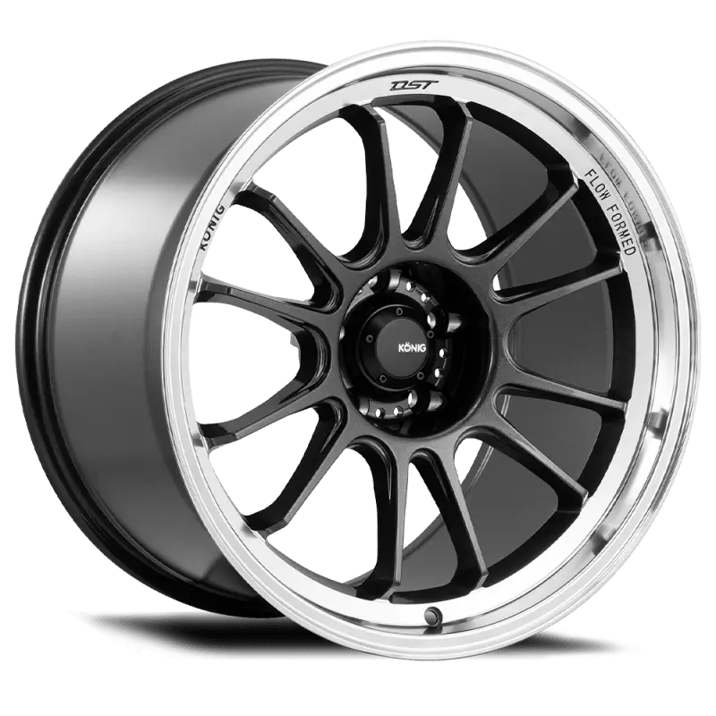 Konig Hypergram 18x11 5x112 ET40 Metallic Carbon w/ Machined Lip - RV and Auto Parts