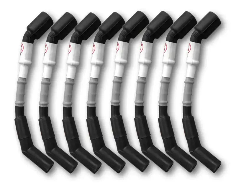 Eight black and gray spark plug wires for Kooks 10mm Spark Plug Wires set
