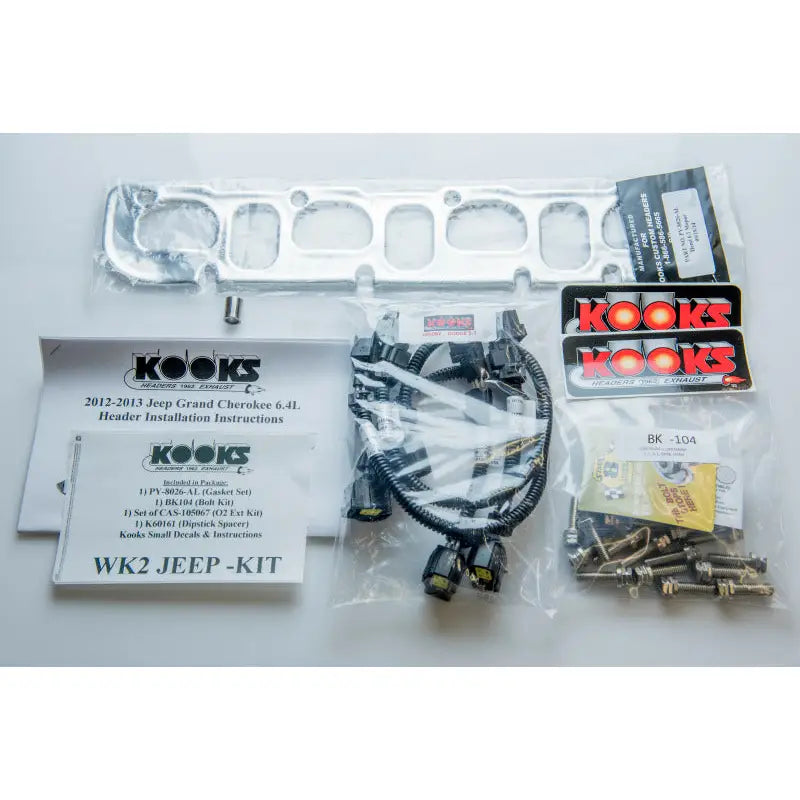 Kooks Headers 3410H631 Kooks 12+ WK2 Jeep Grand Cherokee SRT8 6.4L 2in x 3in SS Long Tube Headers & Green Catted Conn Pipes