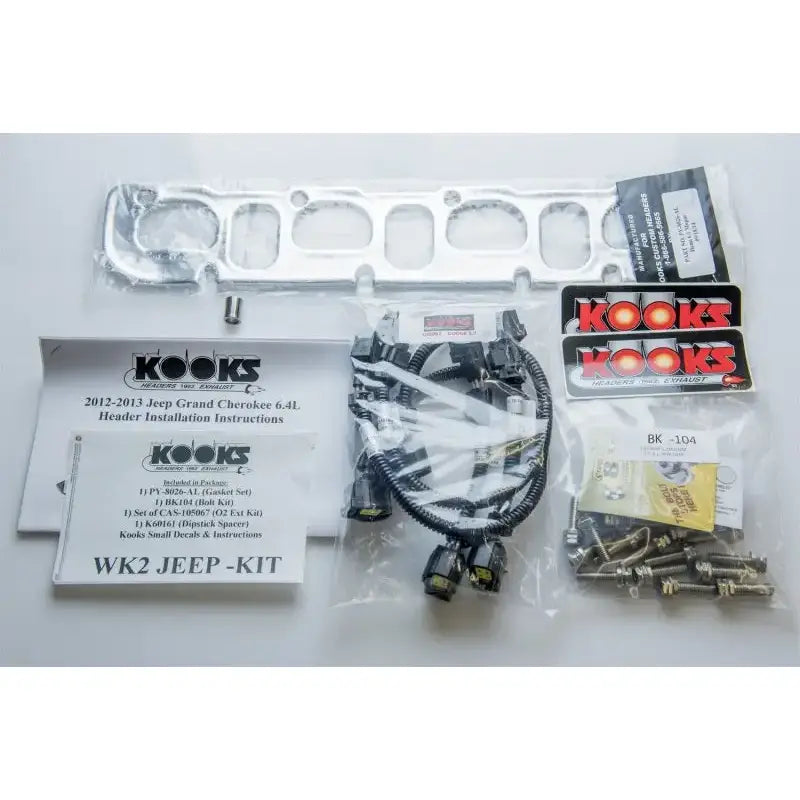 Kooks 12 + WK2 Jeep Grand Cherokee SRT8 6.4L 2in x 3in SS Long Tube Headers & Green Catted Conn Pipes - Truck Automotive