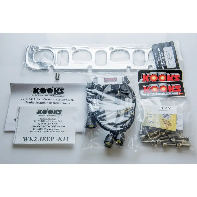 Kooks Headers 3410H631 Kooks 12+ WK2 Jeep Grand Cherokee SRT8 6.4L 2in x 3in SS Long Tube Headers & Green Catted Conn Pipes