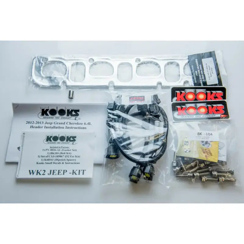 Kooks 12 + WK2 Jeep Grand Cherokee SRT8 6.4L 2in x 3in SS Long Tube Headers & Green Catted Conn Pipes - Truck Automotive