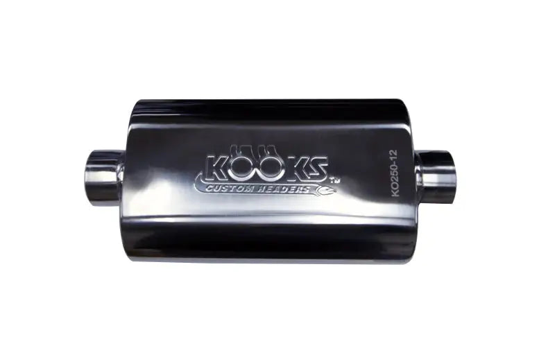 Kooks Universal 2 1/2in Center/Center Oval Muffler (4x8x12) - Truck & Automotive