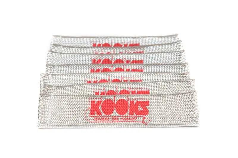 Kooks Universal Spark Plug Sleeve Set - Natural w/Red Logo (Set of 8) 