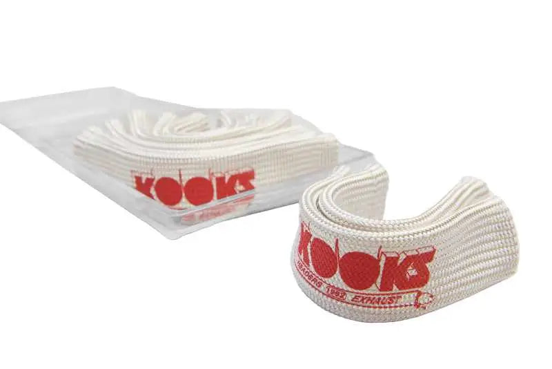 Kooks Universal Spark Plug Sleeve Set - Natural w/Red Logo (Set of 8) 