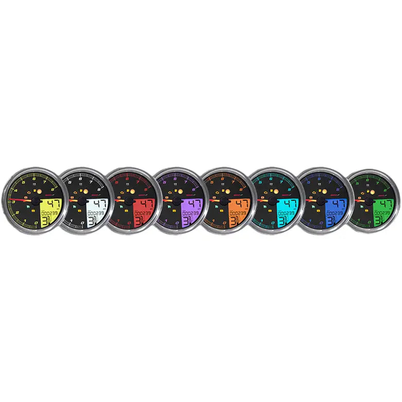 Koso Hd 05 4.5" Gauge Chrome Bezel, Pre Canbus