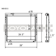 Koyo VH010513 Koyo 95-04 Toyota Tacoma V6 4x4 Manual Radiator
