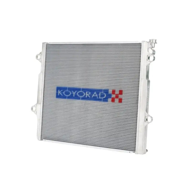 Silver aluminum radiator for Toyota 4Runner and Lexus GX470 off-road use