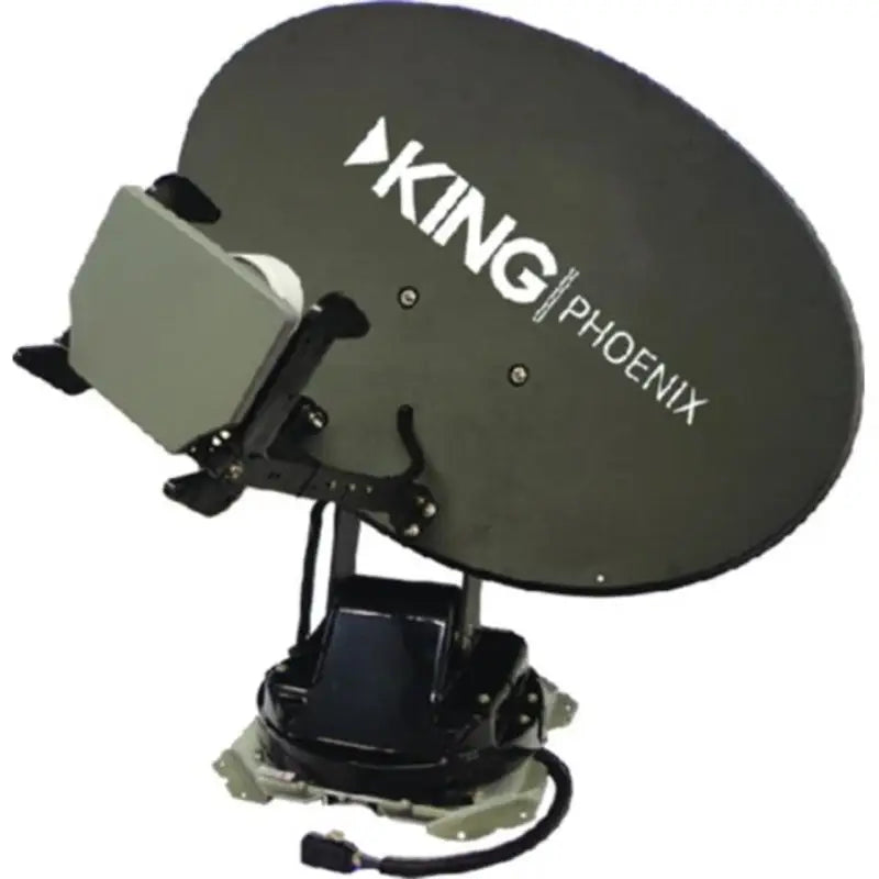 Black satellite dish KPD1000 King Dish Automatic Satellite for Phoeni, high performance outdoor tech