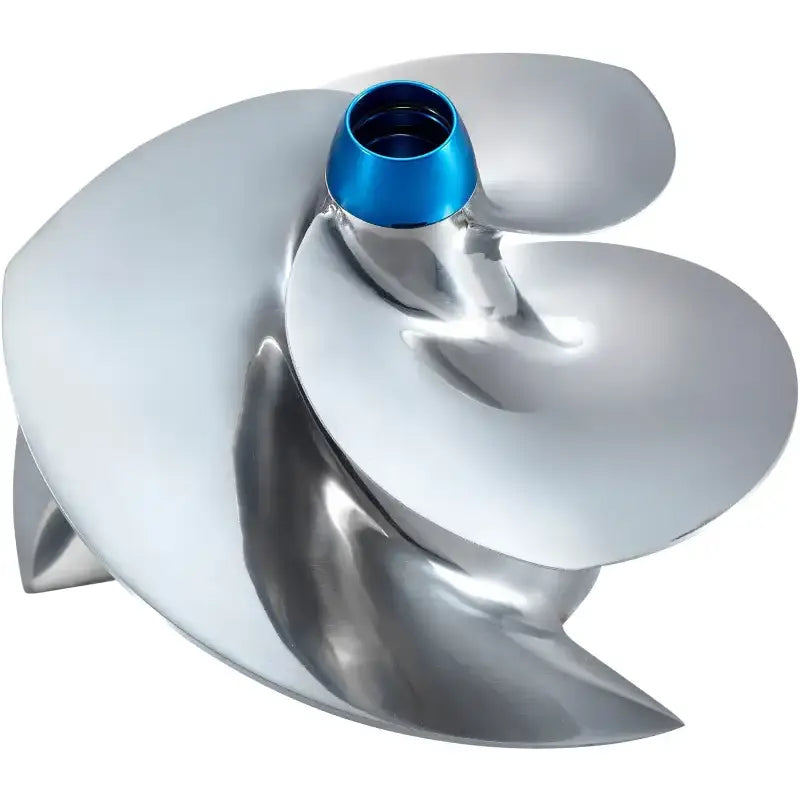 Shiny metal Concord Impeller with blue hub perfect for boating and RV parts & accessories