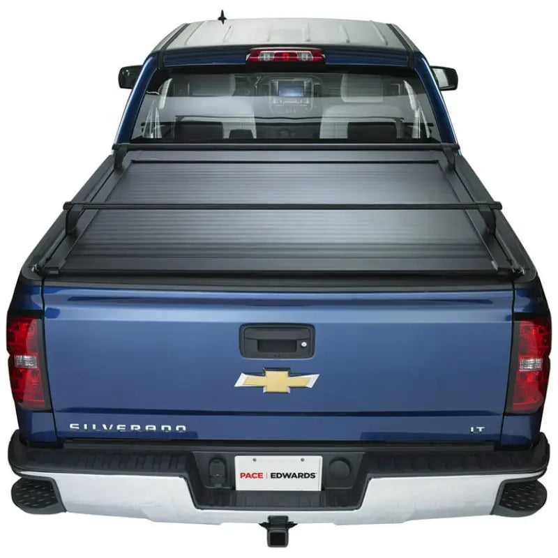Blue Chevrolet Silverado pickup truck with KRF171 Pace Edwards Ultragroove Kit