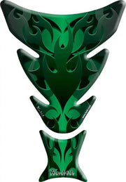 KT8040G Tank Pad Flames Green