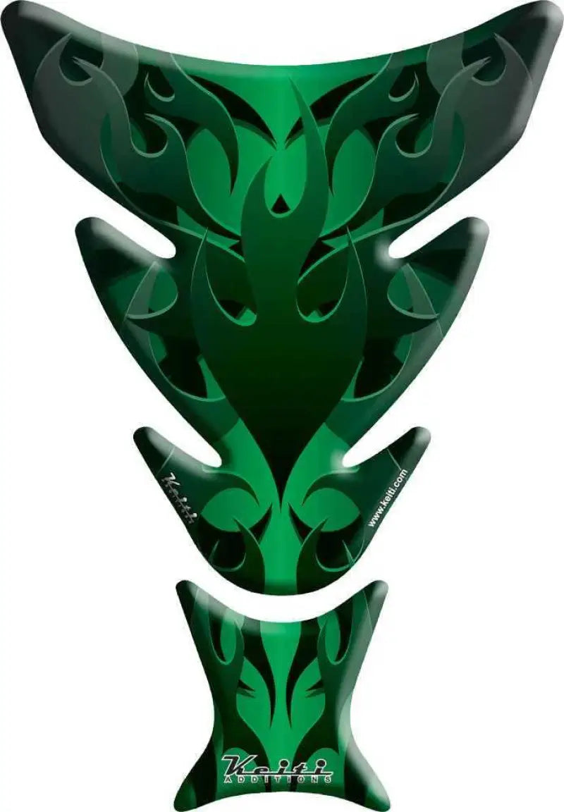 KT8040G Tank Pad Flames Green
