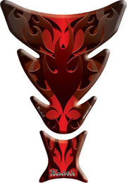KT8040R Tank Pad Flames Red