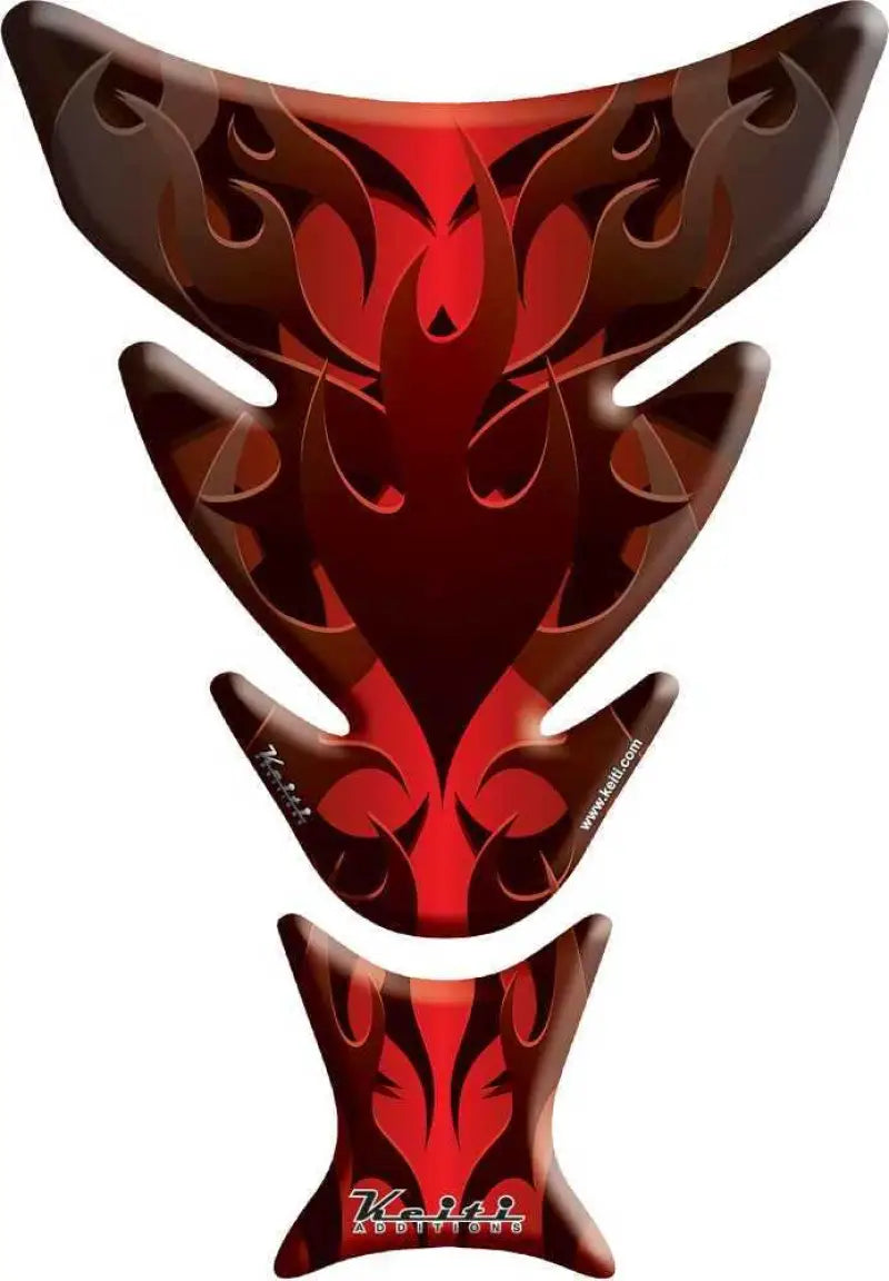 KT8040R Tank Pad Flames Red