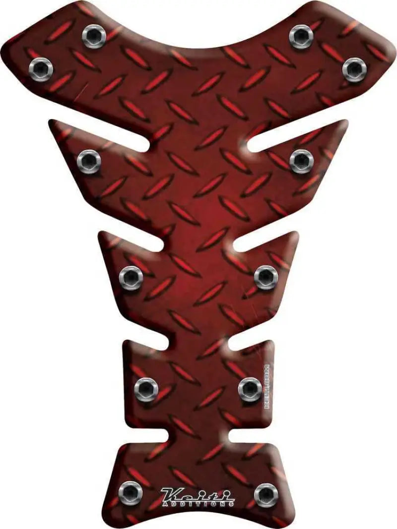 KT8350R Tank Pad Diamond Plate Red
