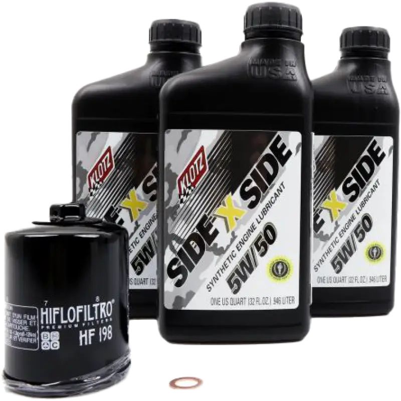 KLOTZ Side X Side Oil Change Kit 5w50 With Oil Filter Polaris