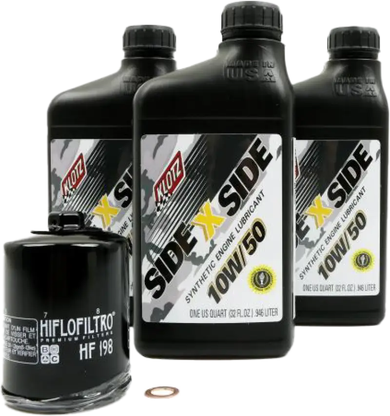 KLOTZ Side X Side Oil Change Kit 10w50 With Oil Filter Polaris