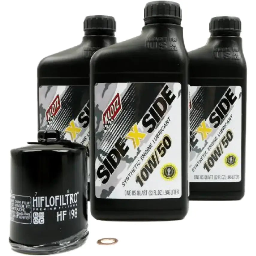 KLOTZ Side X Side Oil Change Kit 10w50 With Oil Filter Polaris
