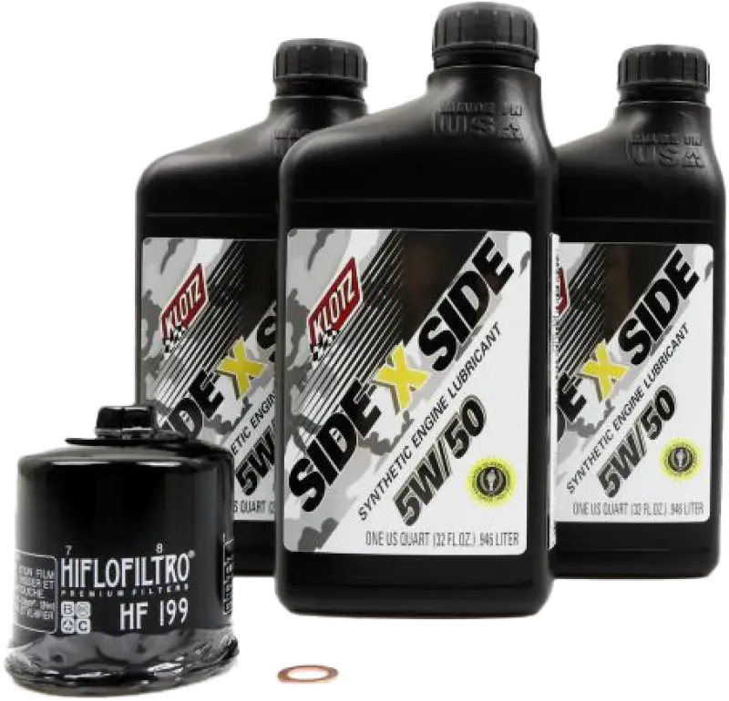 KLOTZ Side X Side Oil Change Kit 5w50 With Oil Filter Polaris
