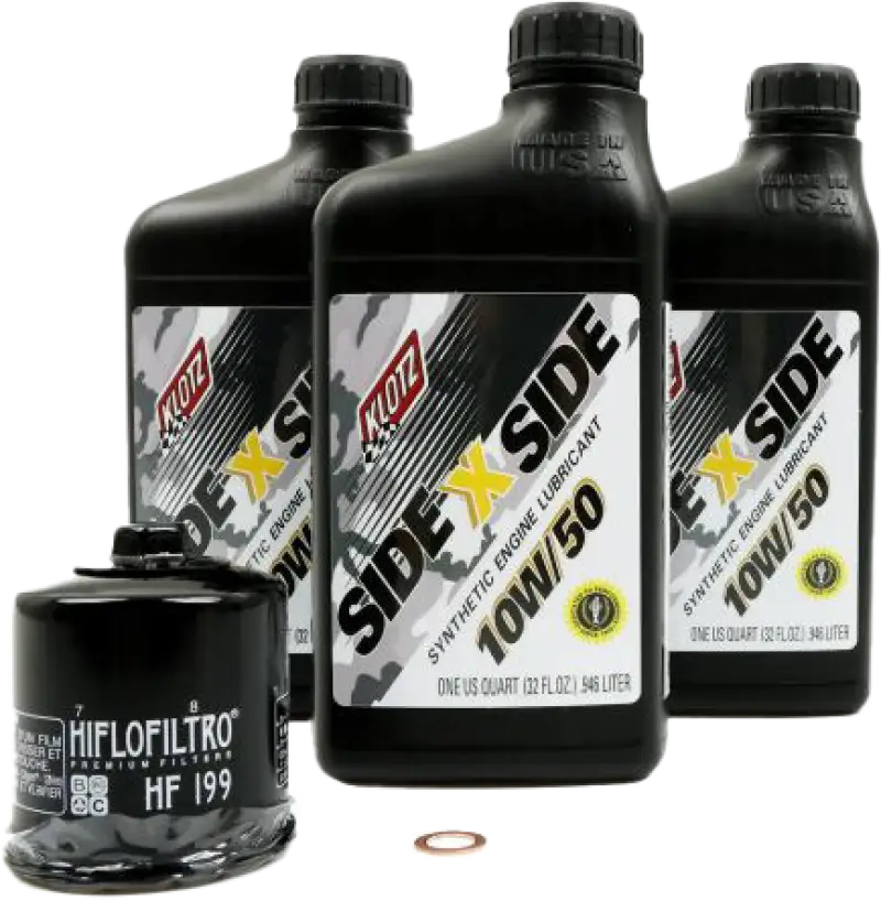 KLOTZ Side X Side Oil Change Kit 10w50 With Oil Filter Polaris