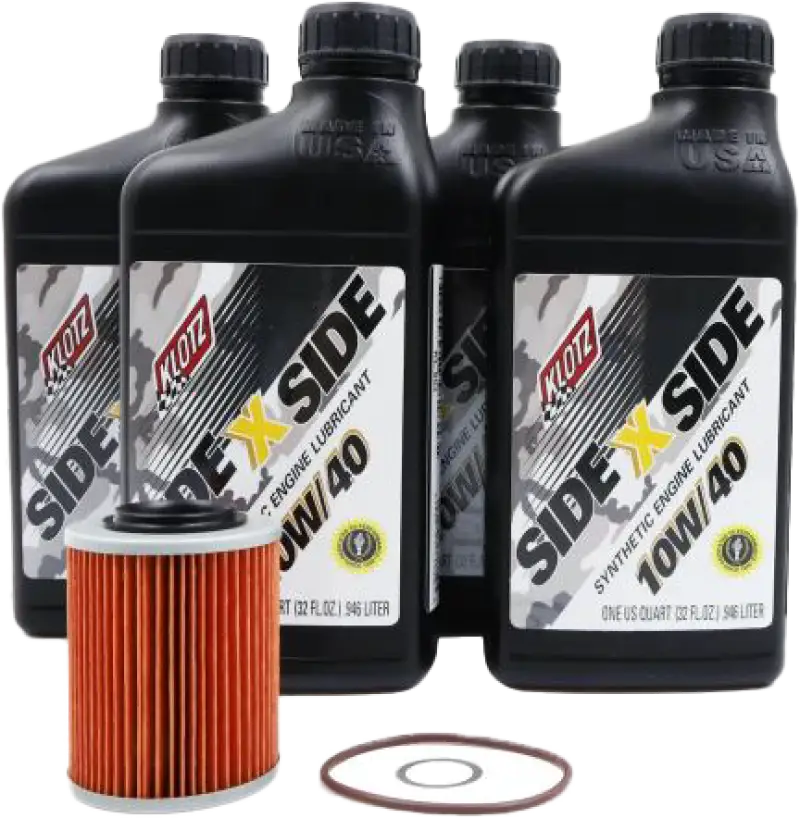 KLOTZ Side X Side Oil Change Kit 10w40 With Oil Filter Can Am