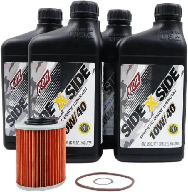 KLOTZ Side X Side Oil Change Kit 10w40 With Oil Filter Can Am