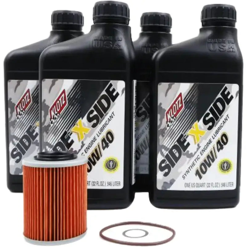 KLOTZ Side X Side Oil Change Kit 10w40 With Oil Filter Can Am