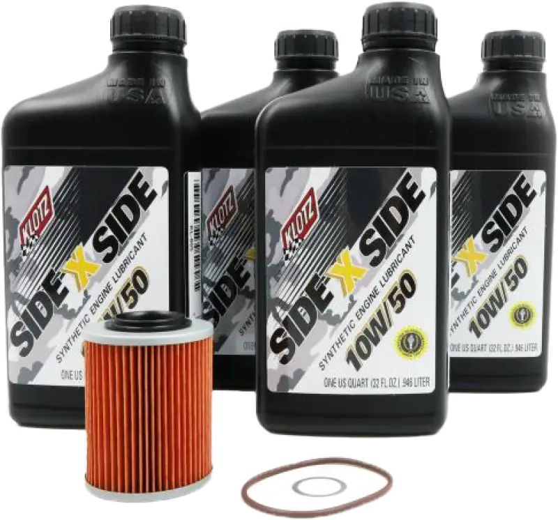 KLOTZ Side X Side Oil Change Kit 10w50 With Oil Filter Can Am
