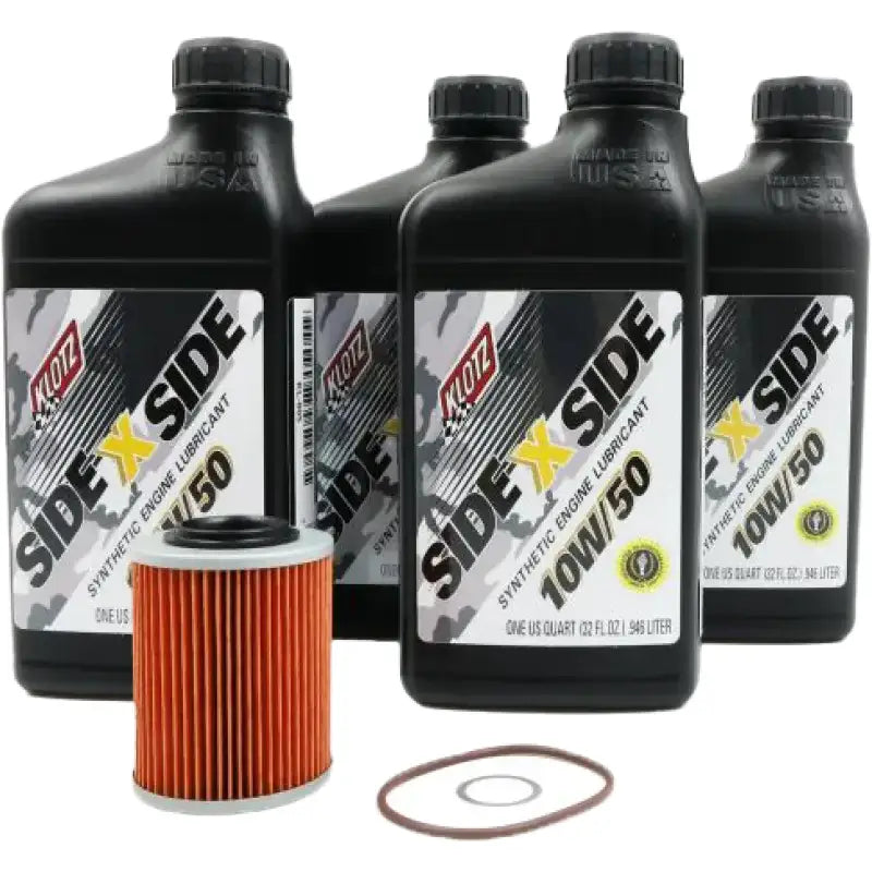 KLOTZ Side X Side Oil Change Kit 10w50 With Oil Filter Can Am