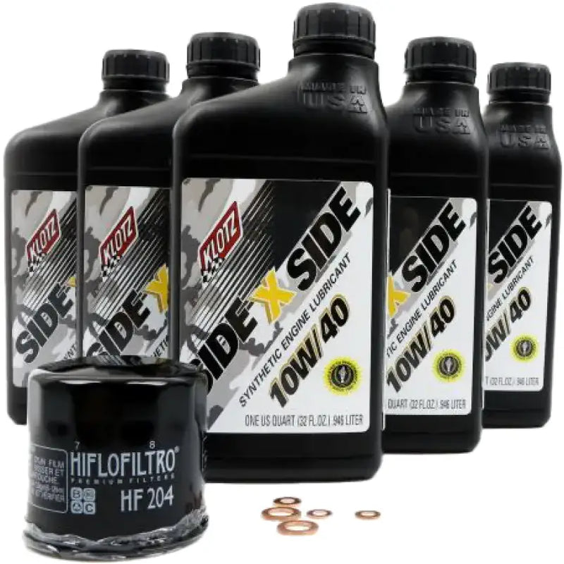 KLOTZ Side X Side Oil Change Kit 10w40 With Oil Filter Yamaha