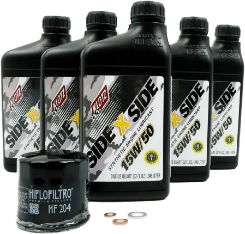 KLOTZ Side X Side Oil Change Kit 15w50 With Oil Filter Yamaha