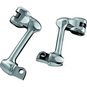 Kuryakyn 4557 Kuryakyn 4in Adjustable Lockable Offsets With Male Mount Adapter Chrome - 4557
