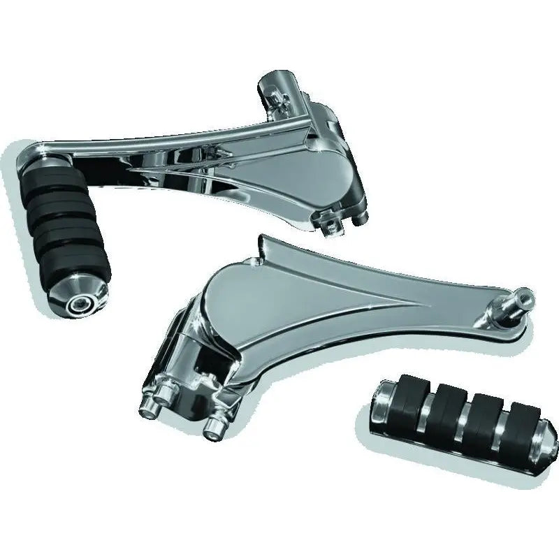Kuryakyn 4353 Kuryakyn Adjustable Passenger Pegs With ISO Small Pegs Chrome - 4353