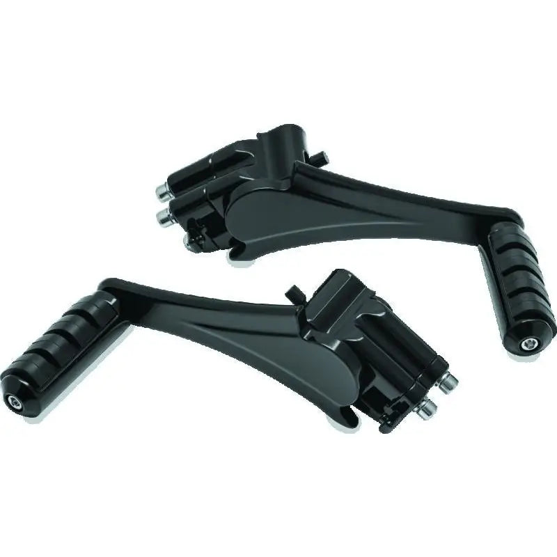 Kuryakyn 7059 Kuryakyn Adjustable Passenger Pegs With Small ISO Pegs Black - 7059