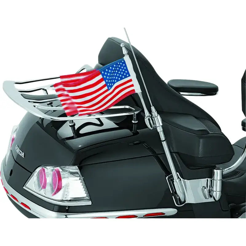 Kuryakyn Antenna Flag Mount With Flag 01-17 GL1800 Chrome - Kuryakyn