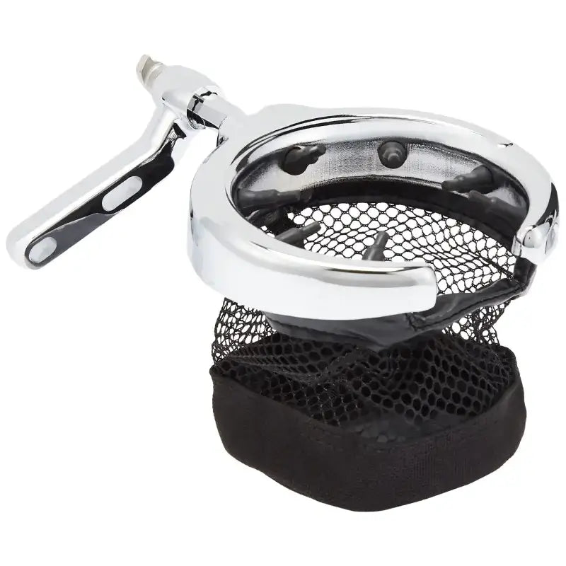 Chrome motorcycle cup holder fitting Kuryakyn beverage carrier perch mount