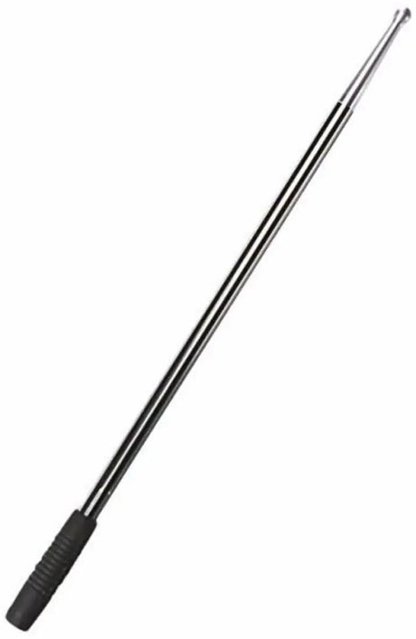 Kuryakyn Billet Antenna Round/Grooved Black & Raw - 862 - Exterior Styling
