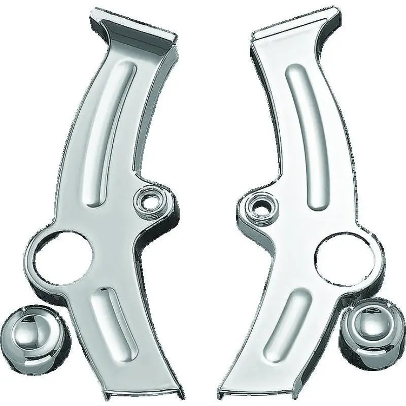 Kuryakyn 7851 Kuryakyn Boomerang Frame Covers For 00-07 Softail Chrome - 7851
