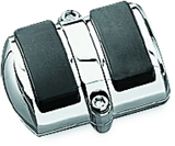 Kuryakyn 3in Wide Chrome Brake Pedal Cover, sleek automotive, RV, and powersports accessory. Ideal for off-road, marine, exterior, truck bed, and interior enhancements. Interior, Interior Accessories, AVADA - Best Sellers, Interior Accessories, Pedals