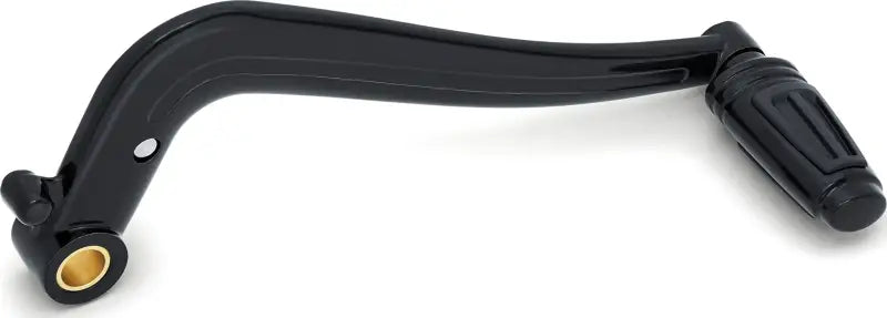 Black motorcycle brake pedal.